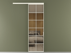 Перегородка Formato вдоль стены 1 створка