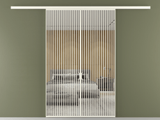 Перегородка Формато вдоль стены 2 створки