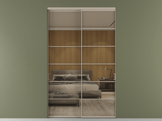 Перегородка Formato внутри проёма 2 створки