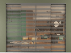 Перегородка Формато внутри проёма 4 створки