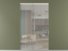 Перегородка Formato внутри проёма 2 створки