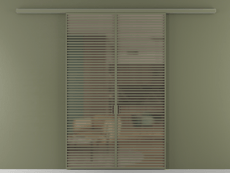 Перегородка Formato вдоль стены 2 створки