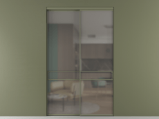 Перегородка Формато внутри проёма 2 створки