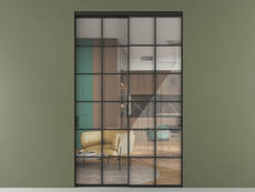 Перегородка Формато внутри проёма 2 створки