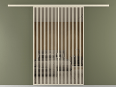 Перегородка Формато вдоль стены 2 створки