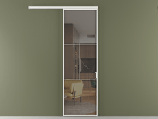 Перегородка Формато вдоль стены 1 створка