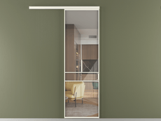 Перегородка Formato вдоль стены 1 створка