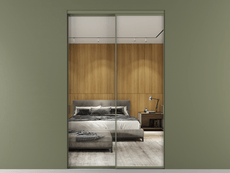 Перегородка Formato внутри проёма 2 створки