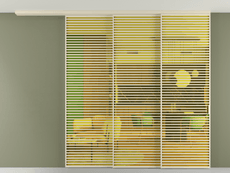 Перегородка Formato вдоль стены на потолок телескопик синхро 3