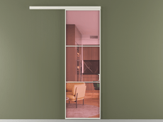 Перегородка Formato вдоль стены 1 створка