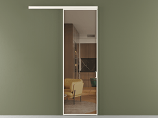 Перегородка Formato вдоль стены 1 створка