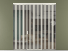 Перегородка Formato внутри проёма 3 створки