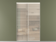 Перегородка Формато внутри проёма 2 створки