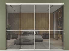 Перегородка Formato внутри проёма 4 створки