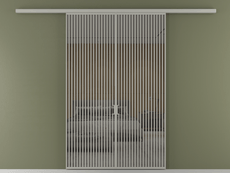 Перегородка Formato вдоль стены 2 створки