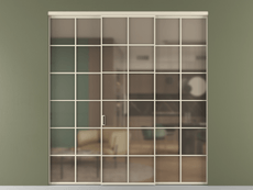 Перегородка Формато внутри проёма 3 створки