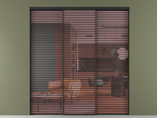 Перегородка Formato внутри проёма 3 створки