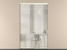 Перегородка Мозаик внутри проёма 2 створки