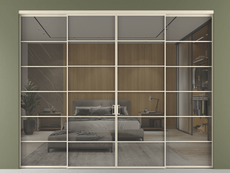 Перегородка Formato внутри проёма 4 створки