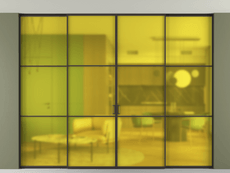 Перегородка Formato внутри проёма скрытое крепление в потолок 4 створки