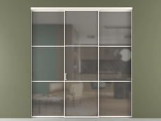 Перегородка Formato внутри проёма 3 створки