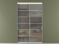 Перегородка Formato внутри проёма 2 створки