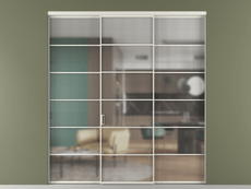 Перегородка Formato внутри проёма 3 створки