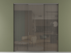 Перегородка Formato внутри проёма 3 створки