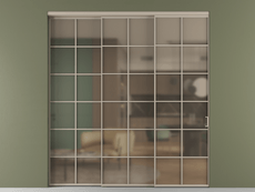 Перегородка Формато внутри проёма 3 створки с синхронным механизмом