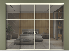 Перегородка Formato внутри проёма 4 створки