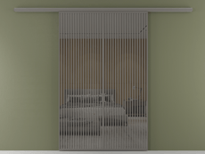 Перегородка Formato вдоль стены 2 створки