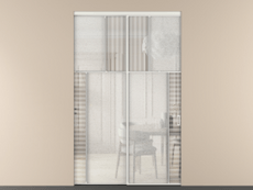 Перегородка Mosaic внутри проёма 2 створки