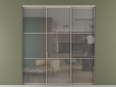 Перегородка Formato внутри проёма 3 створки