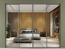 Перегородка Формато внутри проёма 4 створки