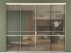 Перегородка Formato внутри проёма 4 створки