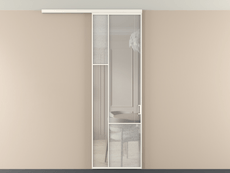 Перегородка Мозаик вдоль стены на потолок 1 створка