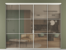 Перегородка Formato внутри проёма 4 створки