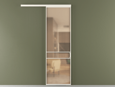 Перегородка Формато вдоль стены 1 створка