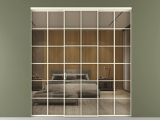 Перегородка Formato внутри проёма 3 створки