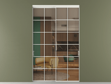 Перегородка Формато внутри проёма 2 створки