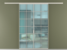 Перегородка Formato вдоль стены 2 створки