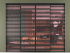 Перегородка Formato внутри проёма 4 створки