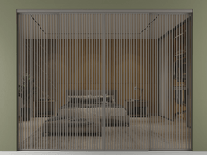 Перегородка Formato внутри проёма 4 створки