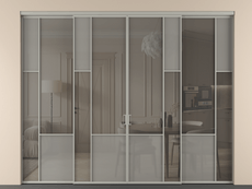 Перегородка Мозаик внутри проёма 4 створки