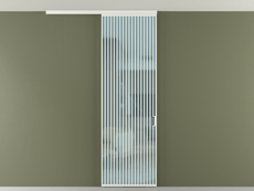 Перегородка Formato вдоль стены на потолок 1 створка