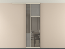 Перегородка Мозаик вдоль стены на потолок 1 створка