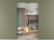 Перегородка Formato скрытый пенал 2 створки