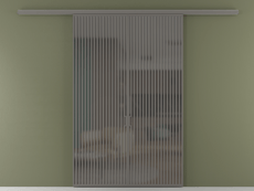 Перегородка Formato вдоль стены 2 створки