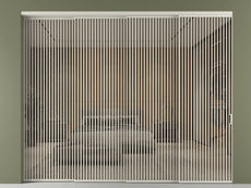 Перегородка Формато внутри проёма 4 створки с синхронным механизмом