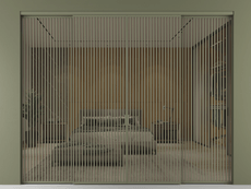 Перегородка Formato внутри проёма 4 створки